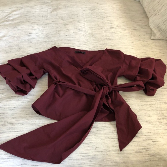 NWOT 24 HR SALE 😍AKIRA Crop top wrap - Picture 7 of 7